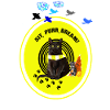 Dreamy Black Cat with Cyber Lemon Bandana