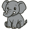 Cute Cartoon Elephant – Gentle Giant