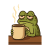 Frog with Coffee