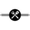 Grill cutlery icon