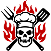 Grill Skull Cook Flame