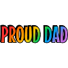 Proud Dad LGBTQ Pride Parents