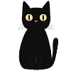 cute black cat