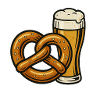 Weißbier und Breze