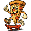 Pizza skateboard