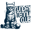 Sunday Tennis Club Cat