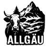 Allgäu Mountains with Cow