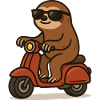 Sloth Moped