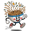 Funny Ramen Noodles Design