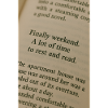 Page in book - Finally weekend