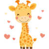 putzige Giraffe