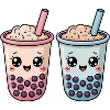 Kawaii Boba Tea Bubble Tea