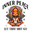 Bunte Meditationsfigur Dreadlocks Yoga 