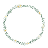 Eucalyptus wreath with small. Flowers, customizable