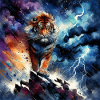A majestic tiger