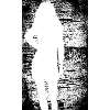 Silhouette woman dirty background