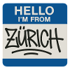 Zuerich Hello Sticker Graffiti
