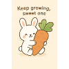 Kawaii Bunny with Giant Carrot