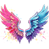 angelwings,engelsflügel,graffiti,malerei,bunt