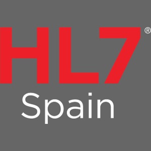 HL7 Spain white logo
