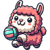 Mignon alpaga avec motif boule