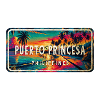 Puerto Princesa – Enseigne rétro tropicale