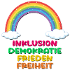 INKLUSION REGENBOGEN FRIEDEN DEMOKRATIE