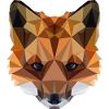 Fuchs Geometrisch – Polygon Art