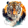 Tiger, Tigerhoved, Stor Kat, Natur, Vildmark, Vild, Stærk