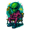 ALIEN THUG - pose chill