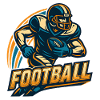 American Football Player Illustration