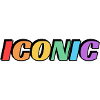 Iconic - Rainbow Text LGBT Pride