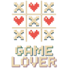 Pixel Heart Tic Tac Toe