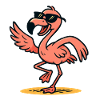 Flamingo Comic dance