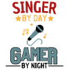 Funny Singer Gamer Design