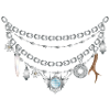 Charivari with silver pendants illustration