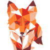 Fuchs ,Geometrisch , illustration,abstrakt,orange