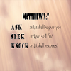 Matthew 7:7