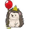Hedgehog Birthday Balloon