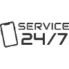 24/7 Service logo symbol phone