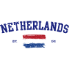 Dutch Flag Artistic Brushstroke Design