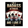 T-shirt Poker Badass