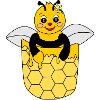 cute bee in breast pocket