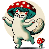 Mushroom Kitty Cat