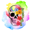 Flowers Skull