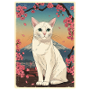 White Cat Cherry Blossom