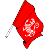 Flag with tiger Shotokan karate