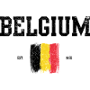 Abstract Belgian Flag Art Print
