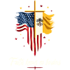 American and Vatican Flag