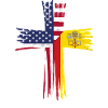 American and Vatican Flag